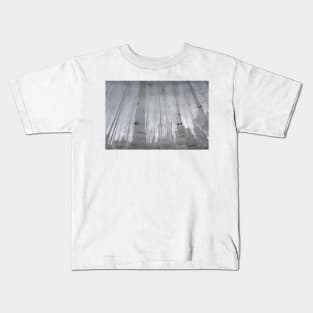 Landscape reflection from wet ice surface Kids T-Shirt